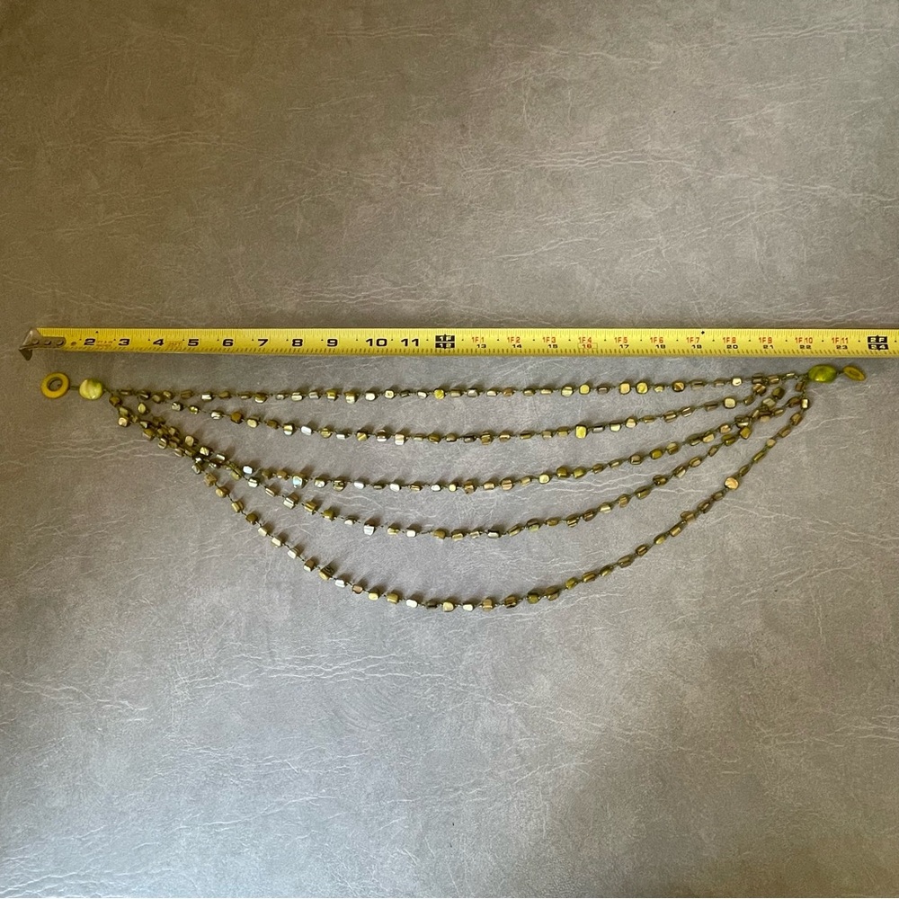 Vintage Green Multi-Strand Necklace (Polished Stones) - Picture 3 of 8